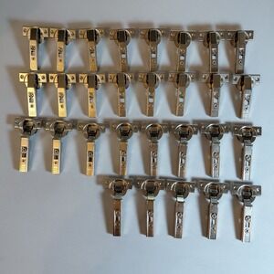 Lot of 29 Blum Soft Close Cabinet Door Hinges 71B355 & 71B955